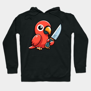 Parrot with knife! Hoodie